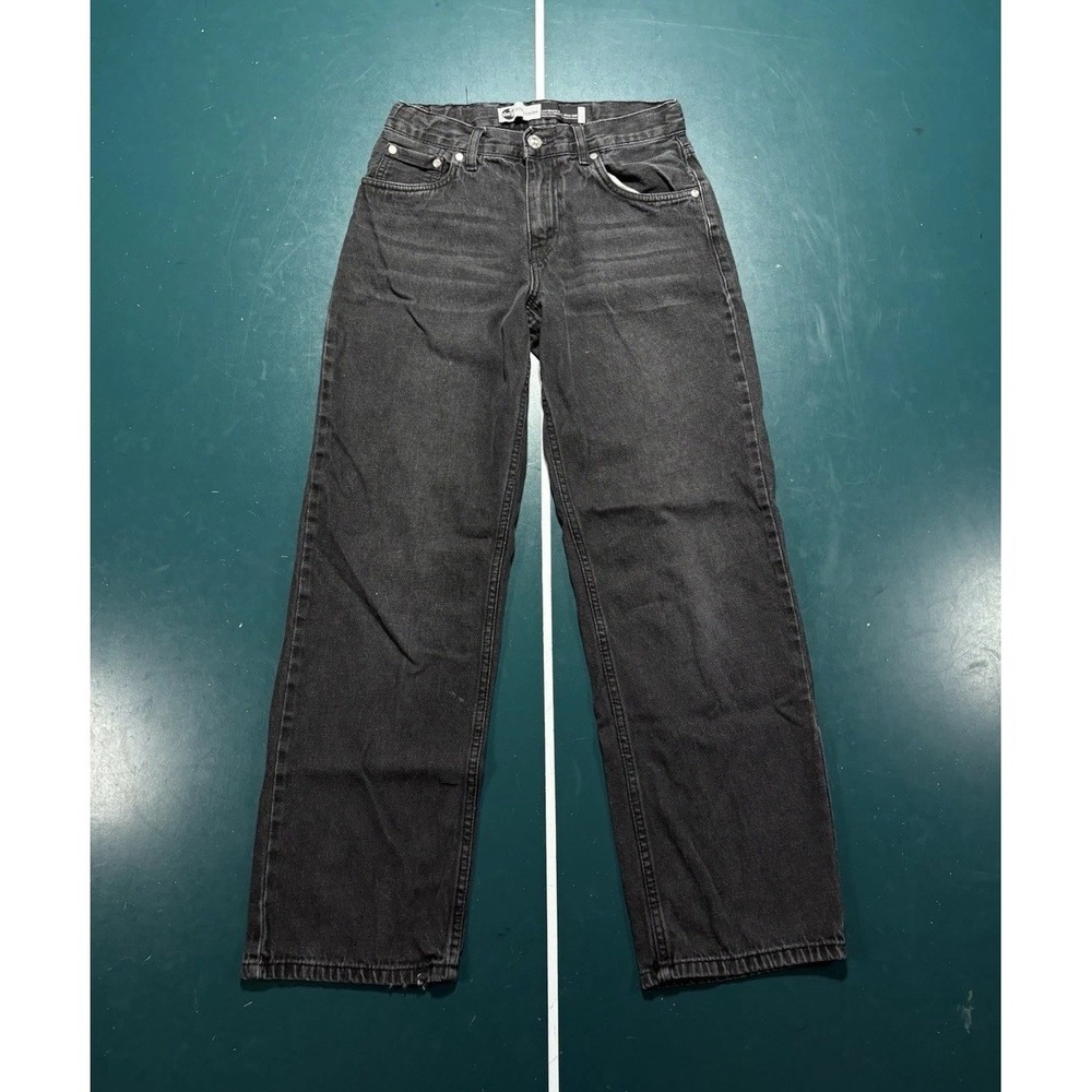 Levis SilverTab Black Jeans Women's 28x29 Mid Rise Loose‎ Fit Baggy Denim